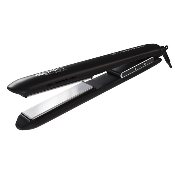 Buy Ikonic Hair Straightener - Slim Titanium Shine Black & Silver ...